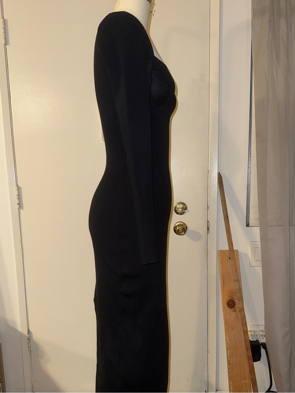 STAUD Silhouette Long-Sleeve Maxi Dress - Picture 3 of 6